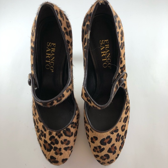 Franco Sarto Calf Hair heels Sz 5 1/2 - Picture 2 of 7